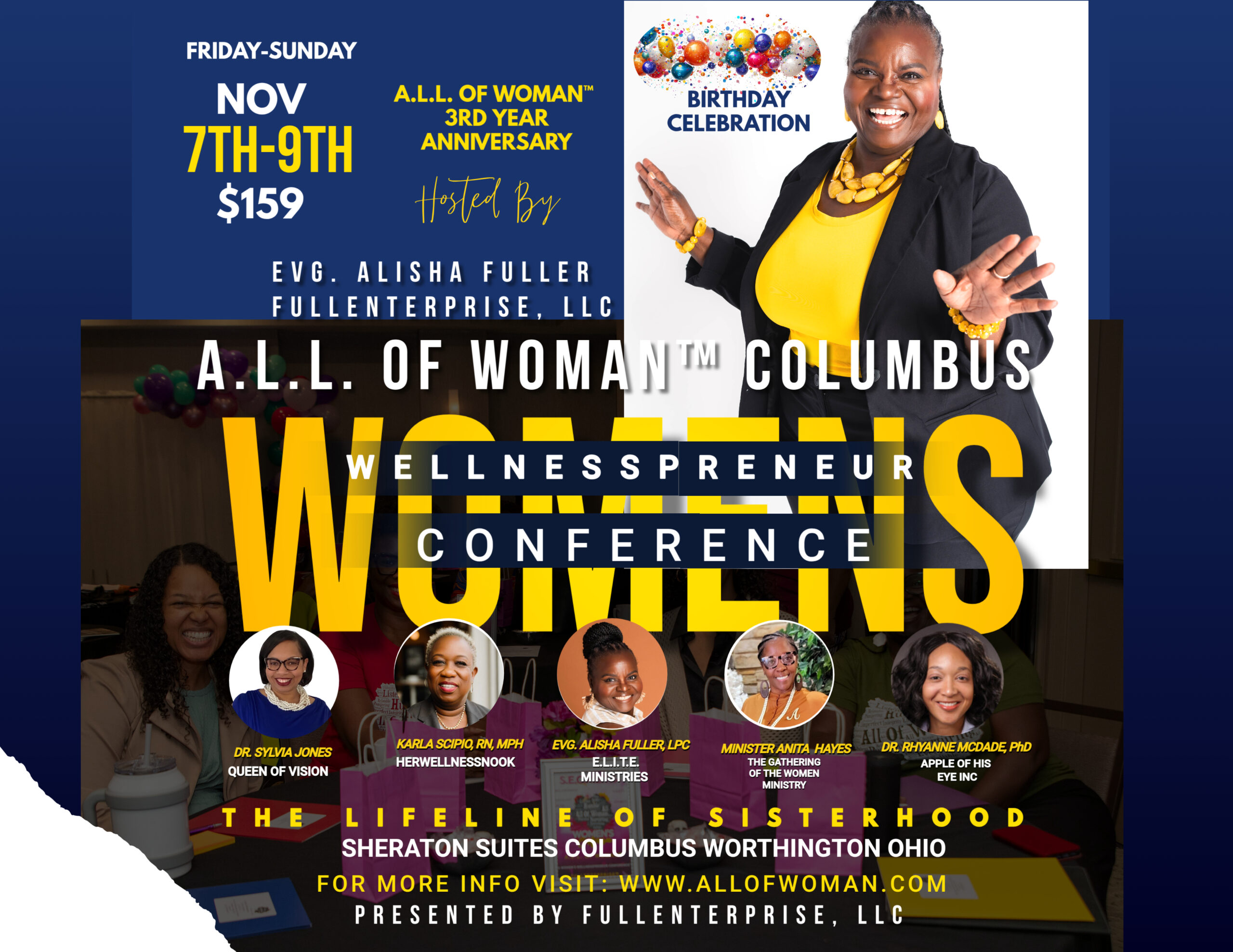 ALL OF WOMAN CONFERENCE FLYER 2025